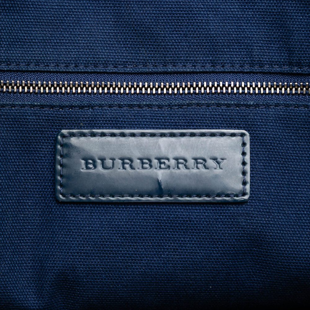 Pre-Loved Burberry Supernova Check Ombre Coated Canvas Bilmore Tote - Picture 5 of 7